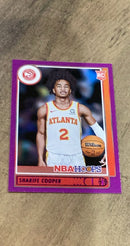 Sharife Cooper 2021-22 Panini Hoops - Purple 249 trading card image front