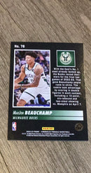 MarJon Beauchamp 2022-23 Panini Chronicles Pinnacle 78 trading card image rear