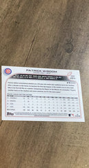 Patrick Wisdom 2022 Topps Opening Day 131 trading card image rear