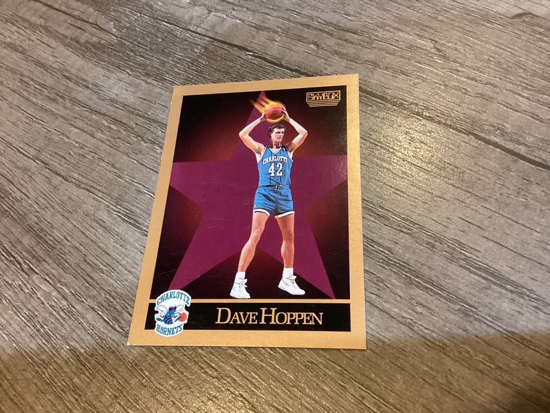 Dave Hoppen NBA Charlotte Hornets 1990-91 SkyBox trading card Skybox