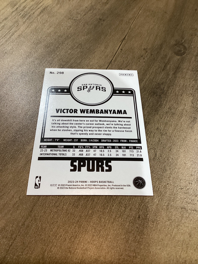 Victor Wembanyama 2023-24 Panini NBA hoops RC Panini