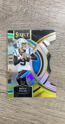 Bryce Young 2023 Panini Select Black and Gold Prizms Die Cuts front