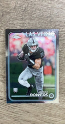 Brock Bowers 2024 Topps Chrome 207 front