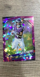 Zay Flowers 2025 Panini Prizm Purple Ice front