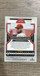 Cristopher Sanchez 2022 Panini Prizm Red/White/Blue back