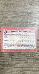 Nolan McLean 2026 Topps T91-63 back