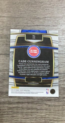 Cade Cunningham 2021-22 Panini Select Blue back