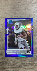 Bryan Edwards 2020 Donruss Optic Blue front