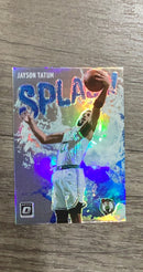 Jayson Tatum 2021-22 Donruss Optic Splash Holo front