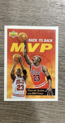 Back-to-Back NBA MVP Michael Jordan front
