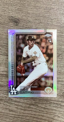 Roki Sasaki 2025 Topps Chrome Update Sepia Refractors front