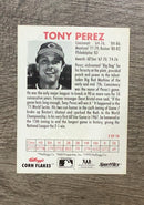 Tony Perez 1992 Kellogg's Corn Flakes All-Stars back