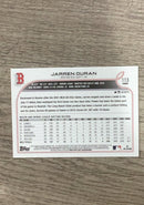 Jarren Duran 2022 Topps Chrome back