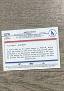 Andy Pages 2024 Topps Chrome Update back