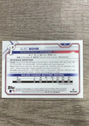 Alec Bohm 2021 Bowman Chrome back
