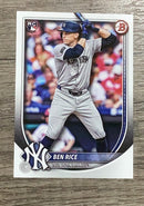 Ben Rice 2025 Bowman front