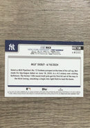 Ben Rice 2025 Topps Chrome Update back
