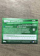 Matt Olson 2017 Topps back