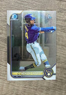 Jackson Chourio 2022 Bowman - Chrome Prospects front