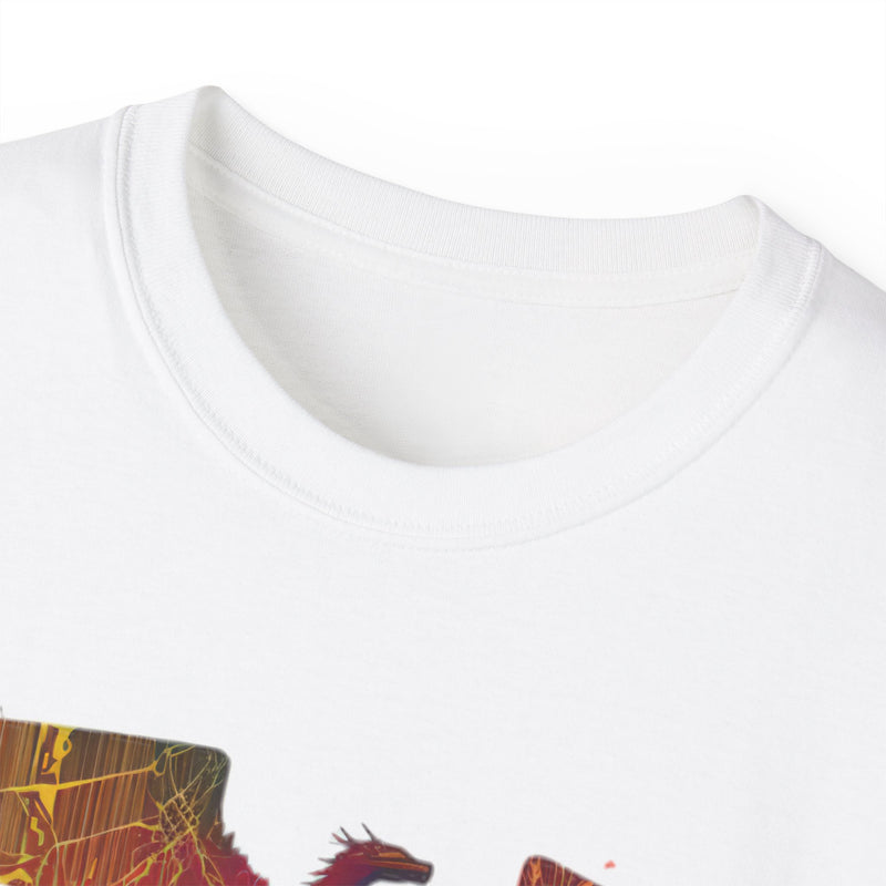 Crafted with LOVE for Far Out Dragon California Sunset Unisex Ultra Cotton Tee Printify