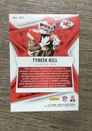 Tyreek Hill 2021 Panini Rookies & Stars - True Blue back