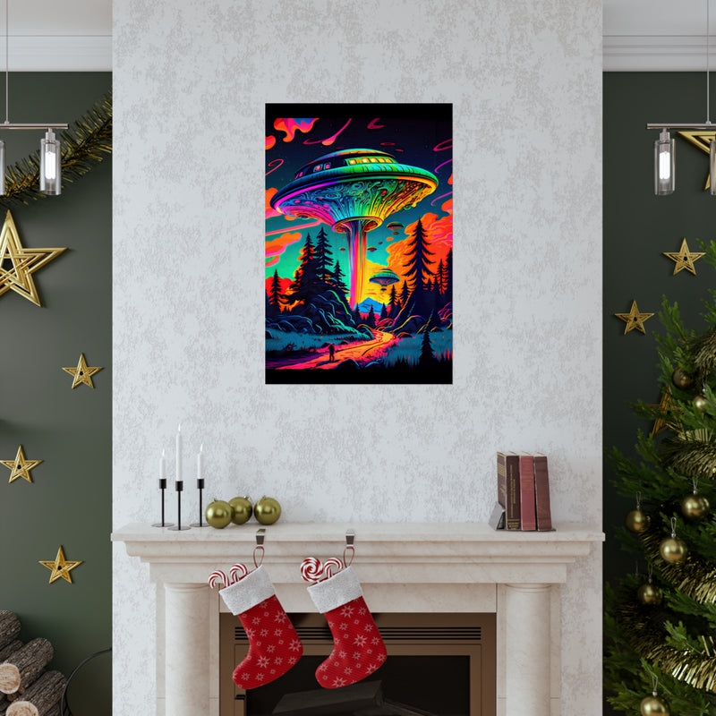 Crafted with LOVE for Far Out Psychadelic UFO - Premium Matte Vertical Posters Printify