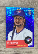 Otto Lopez 2022 Topps Chrome Platinum Anniversary - Blue Mini-Diamond Refractor front