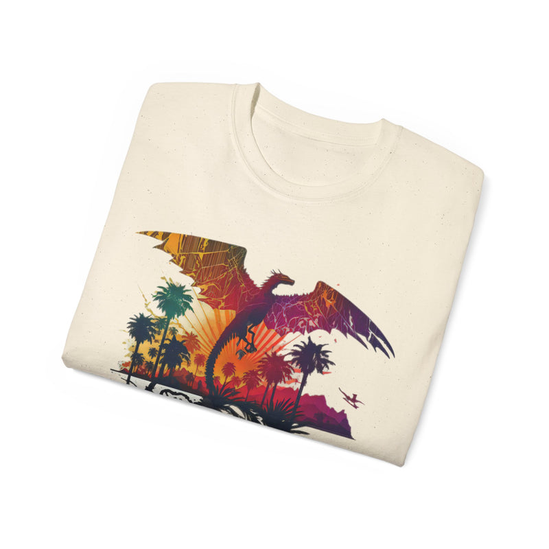 Crafted with LOVE for Far Out Dragon California Sunset Unisex Ultra Cotton Tee Printify