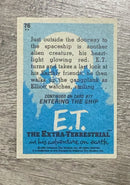 Back of A Final Farewell 1982 Topps E.T. The Extraterrestrial 76