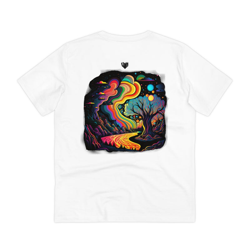 Crafted with LOVE for Far Out - Psychadelic Far Out Adventure Organic Creator T-shirt - Unisex Printify