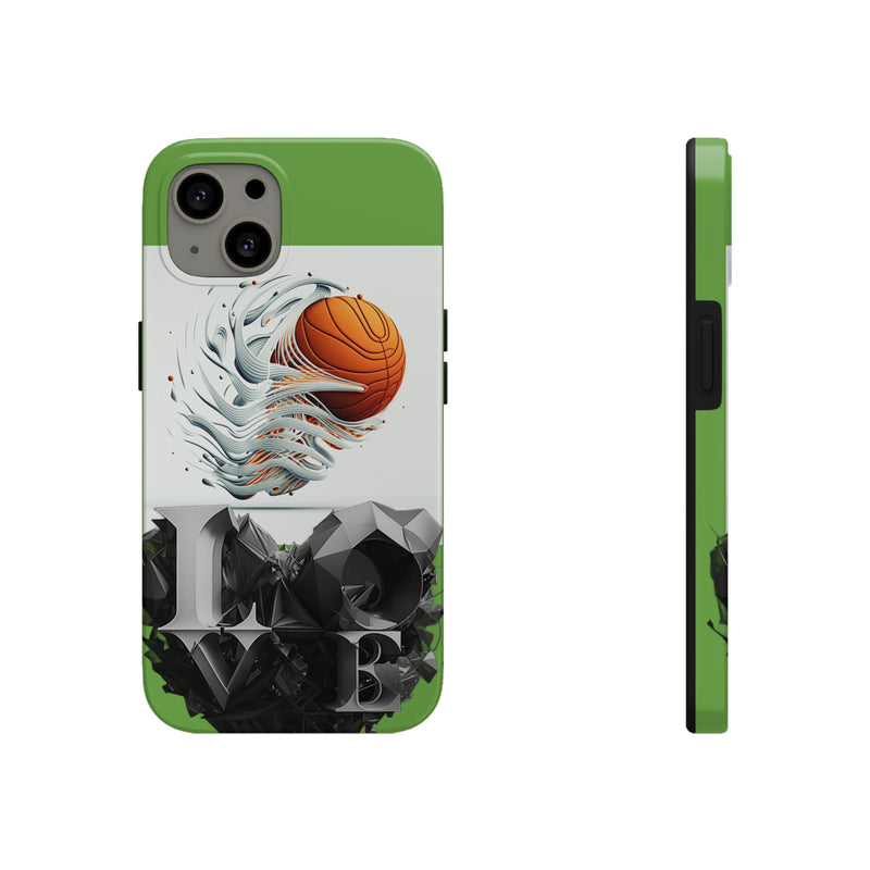 Crafted with LOVE  Basketball High Energy Tough Phone Cases, Case-Mate Printify