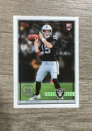 Front of Fernando Mendoza Las Vegas Raiders NFL 2026 Topps Flagship 35th Anniversary 91TR-1 RC