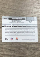 Back of Fernando Mendoza Las Vegas Raiders NFL 2026 Topps Flagship 301 RC