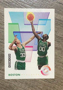 Front of Larry Bird / Robert Parish Boston Celtics NBA 1991-92 SkyBox 460