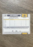 Back of Jacob Misiorowski Milwaukee Brewers MLB 2026 Topps 10 RC