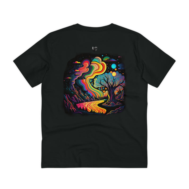 Crafted with LOVE for Far Out - Psychadelic Far Out Adventure Organic Creator T-shirt - Unisex Printify