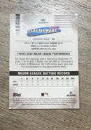 Back of Sal Stewart Cincinnati Reds MLB 2026 Finest Mini-Diamond Refractors 179 RC