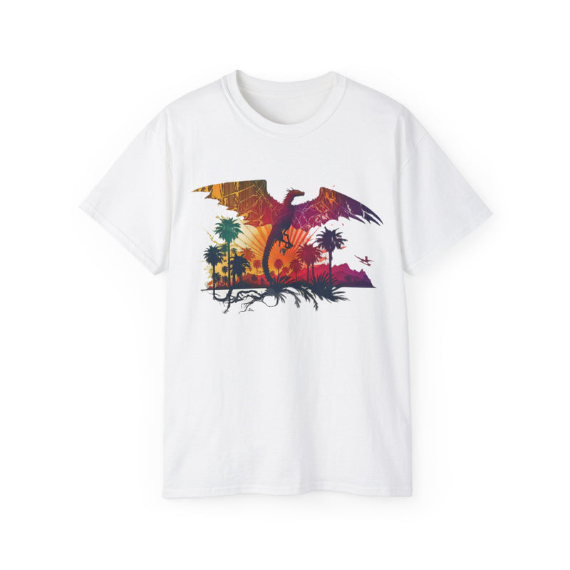 Crafted with LOVE for Far Out Dragon California Sunset Unisex Ultra Cotton Tee Printify