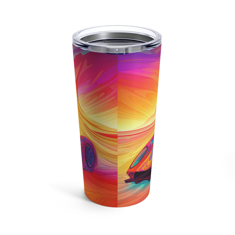 Crafted with LOVE Psychadelic sports car Tumbler 20oz