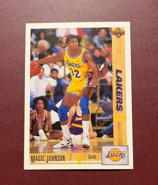 Magic Johnson 1991 Upper Deck 45 trading card image front