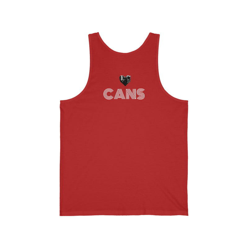 Crafted with LOVE for the Beach - CANS - Unisex Jersey Tank Printify