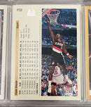 Clyde Drexler 1992 Upper Deck McDonald's P33 trading card image rear