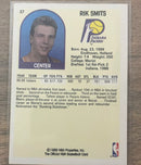 Rik Smits 1989 Hoops 37 trading card image rear