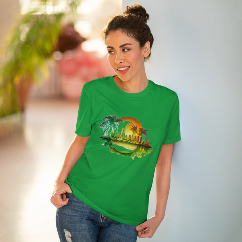 Crafted with LOVE for Landscapes - Psychedelic art Miami T-shirt - Unisex Printify