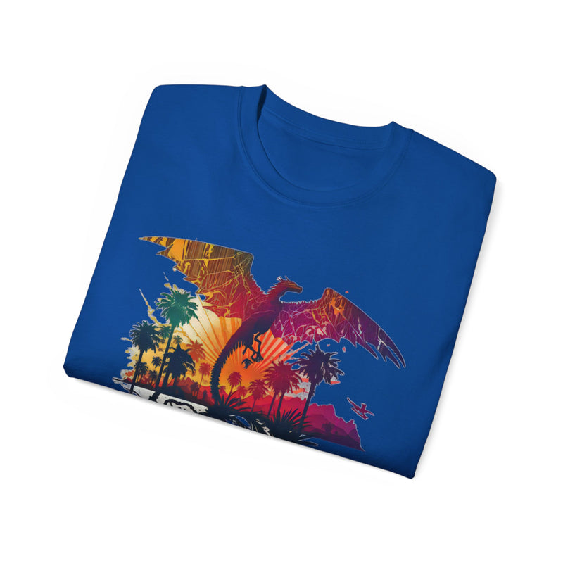 Crafted with LOVE for Far Out Dragon California Sunset Unisex Ultra Cotton Tee Printify