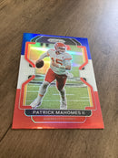 Patrick Mahomes II 2021 Prizm 2021 Panini Prizm - Red White and Blue football card Prizm