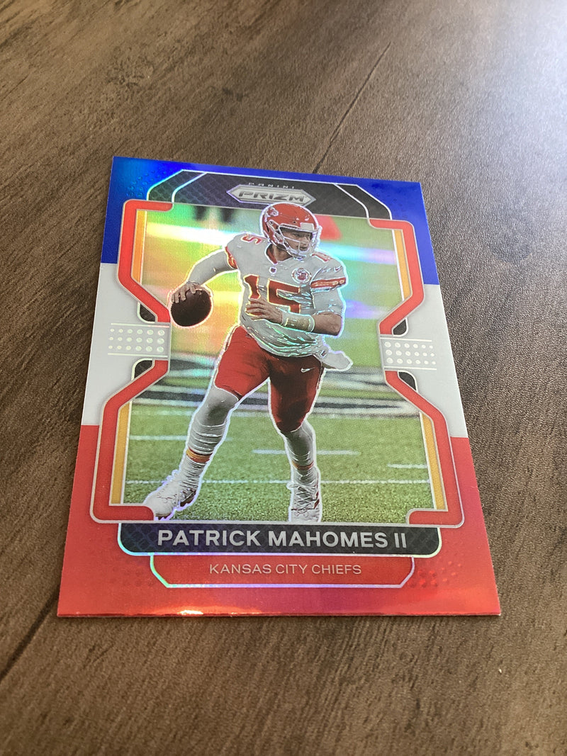 Patrick Mahomes II 2021 Prizm 2021 Panini Prizm - Red White and Blue football card Prizm