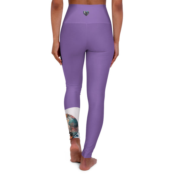 Crafted with LOVE for Kristin High Waisted Yoga Leggings - Celebrating Mindfulness Printify