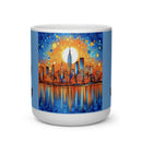 Crafted with LOVE for Landscapes New York City Heart Shape Mug Printify