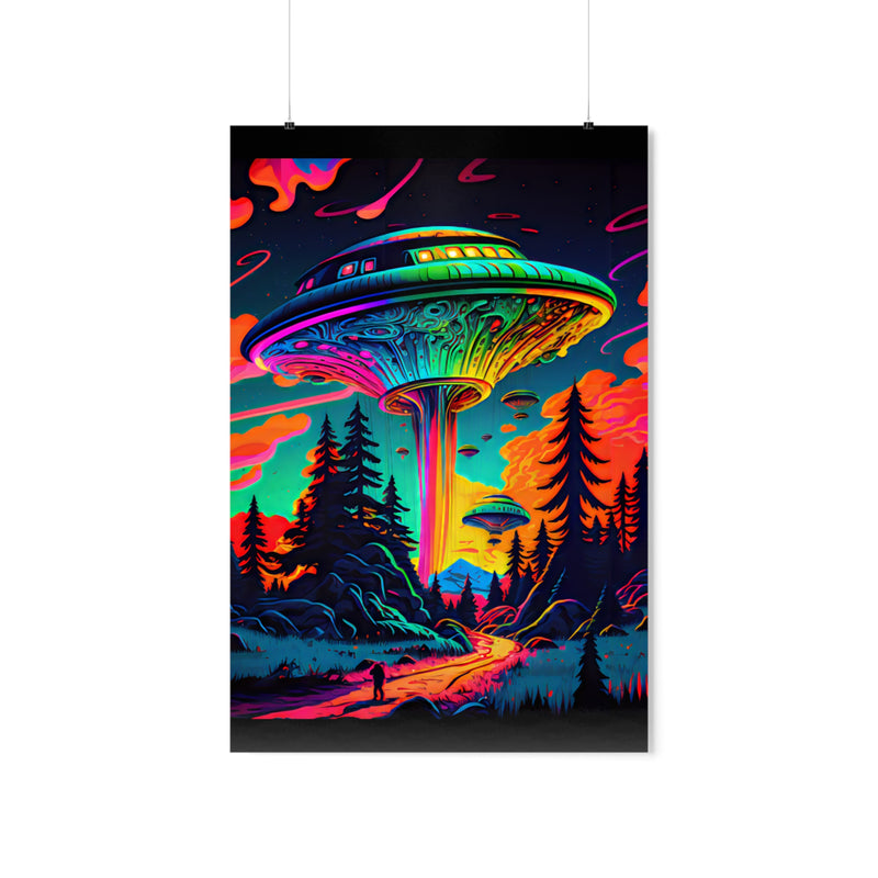 Crafted with LOVE for Far Out Psychadelic UFO - Premium Matte Vertical Posters Printify